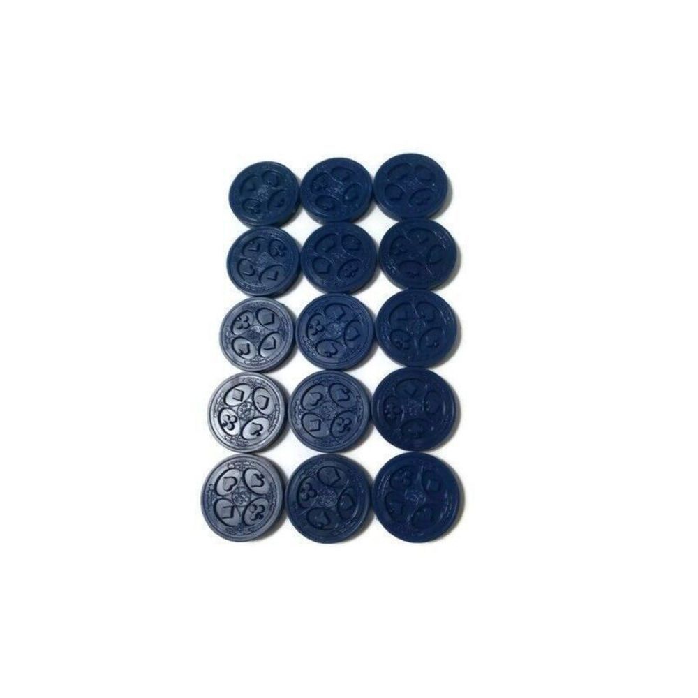 Sequence Game Parts 1992 Board Chips  Pieces Blue